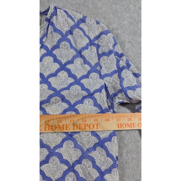 Roberta Roller Rabbit Women Top XXS Tunic Floral Medallion Vented Lightweight - Picture 8 of 9